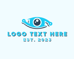 Cyberspace - Digital Eye Technology logo design