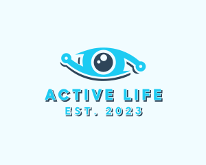 Vision - Digital Eye Technology logo design