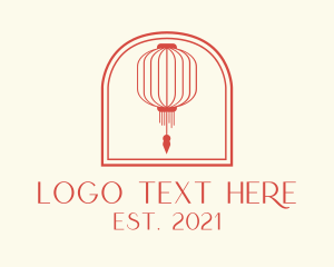 Chinese - Red Chinese Lantern logo design