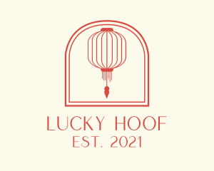 Red Chinese Lantern logo design