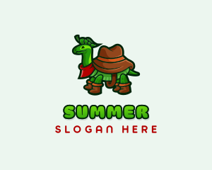 Turtle Camper Hat logo design