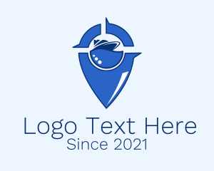 Location Service - Cruise Ship Navigator logo design