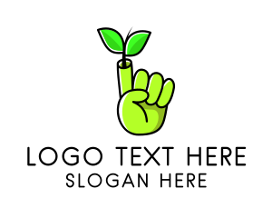 Hand - Eco Friendly Gardener logo design