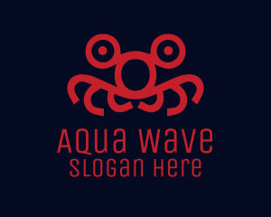 Oceanic - Red Monster Face logo design