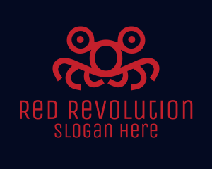 Red Monster Face  logo design