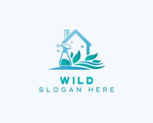 Disinfectant - Eco Spray Housekeeping logo design