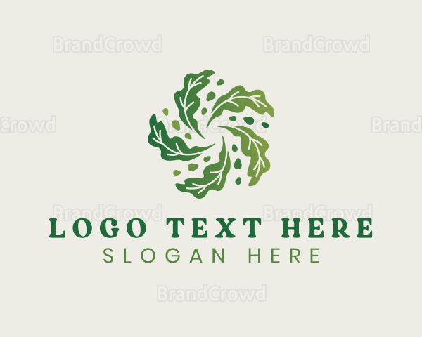 Natural Vegan Leaf Logo