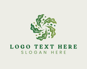 Landscape - Natural Vegan Leaf logo design