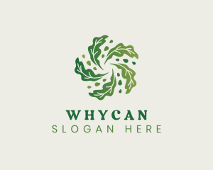 Natural Vegan Leaf Logo