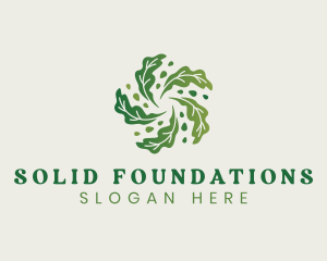 Sustainability - Natural Vegan Leaf logo design