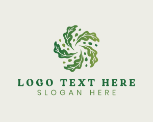 Natural Vegan Leaf Logo