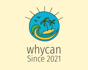 Tour - Tropical Vacation Island logo design