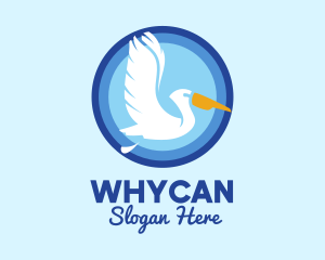 Migratory Pelican Bird Logo