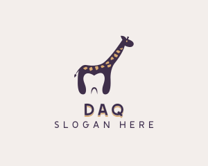 Giraffe Dental Tooth Logo