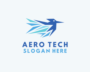 Aero - Flying Wildlife Bird logo design