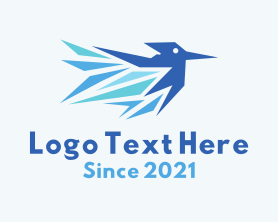 Airway - Blue Bird Abstract logo design