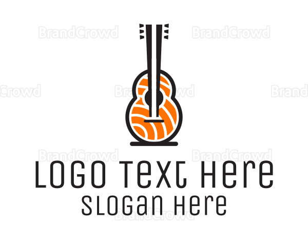 Music Guitar Sashimi Logo