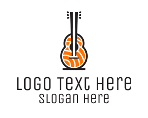 Chopsticks - Music Guitar Sashimi logo design