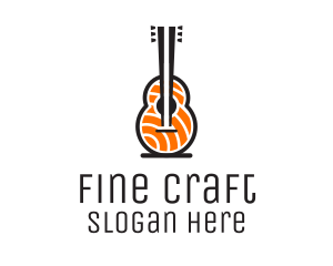 Music Guitar Sashimi logo design