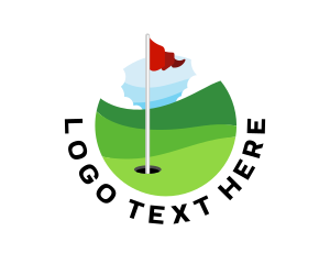 Flag - Golf Course Sports Country Club logo design