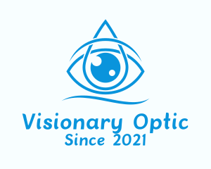 Optic - Blue Eye Drops logo design