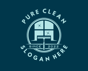 Window Squeegee Cleaning logo design