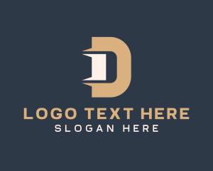 Letter D - Industrial Machinery Logistics Letter D logo design