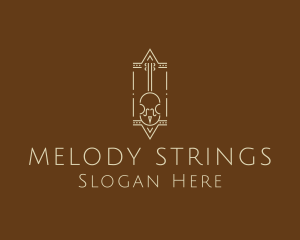 Violin - Ornate Violin Business logo design