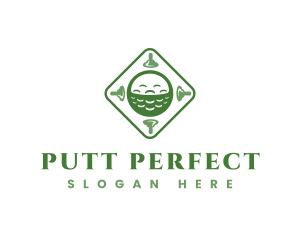 Putt - Golf Sports Championship logo design