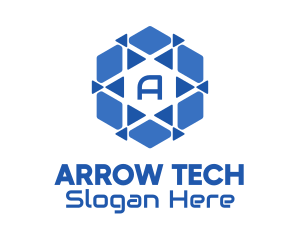 Digital Arrow Star Technology  logo design