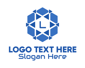 Hexagon - Digital Arrow Star Technology logo design