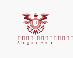 Eagle Academy Wreath logo design