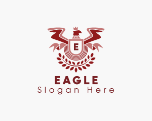 Eagle Academy Wreath logo design
