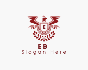 Eagle Academy Wreath logo design