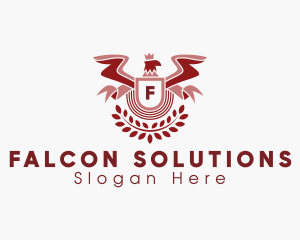 Eagle Academy Wreath logo design