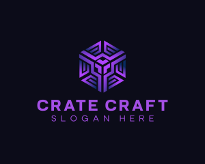 Crate - Cube Digital Software logo design