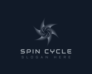 Spin - Blade Tech Fan logo design