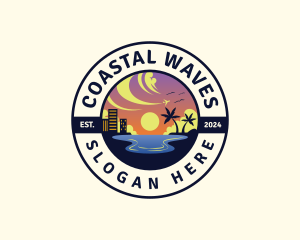 Beach Coast Travel logo design