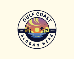 Beach Coast Travel logo design