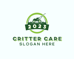 Gardening Lawn Care Mower logo design