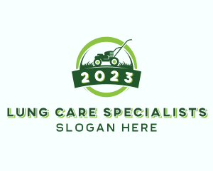 Gardening Lawn Care Mower logo design