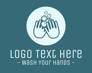 Handwash - Handwash Soap Bubbles logo design