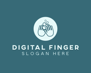 Finger - Handwash Soap Bubbles logo design