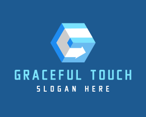 Blue Package Box  logo design