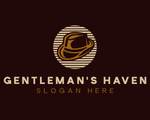 Men - Fedora Hat Apparel logo design