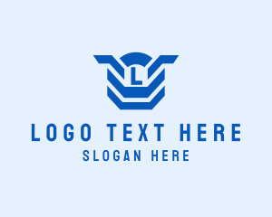 Geometric - Geometric Shield Defense logo design