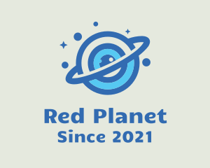 Blue Planet Saturn  logo design