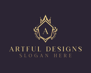 Elegant Crown Boutique logo design