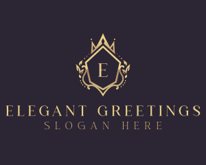 Elegant Crown Boutique logo design