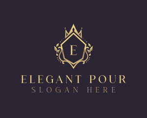 Elegant Crown Boutique logo design